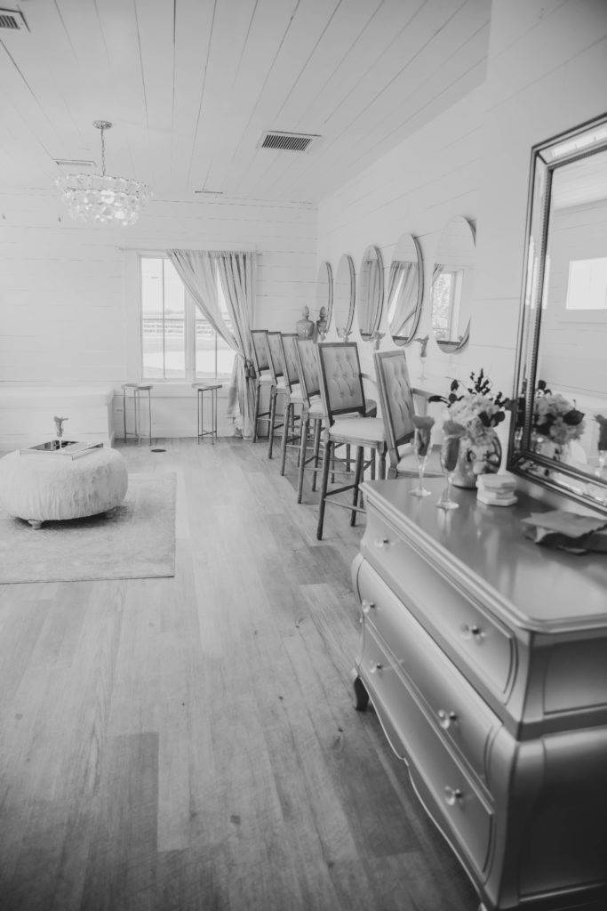 bridal suite at Providence Vineyard WEdding Venue