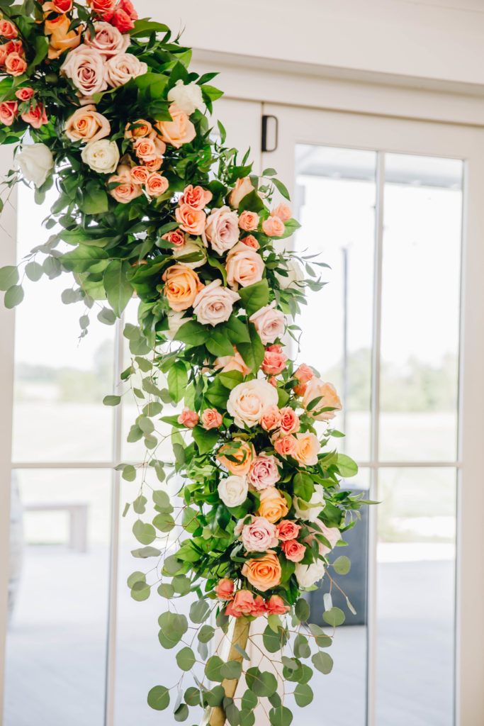 flower arch wedding floral at providence vineyard 