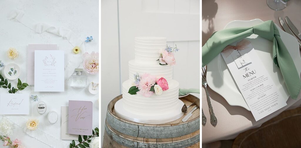 summer wedding details