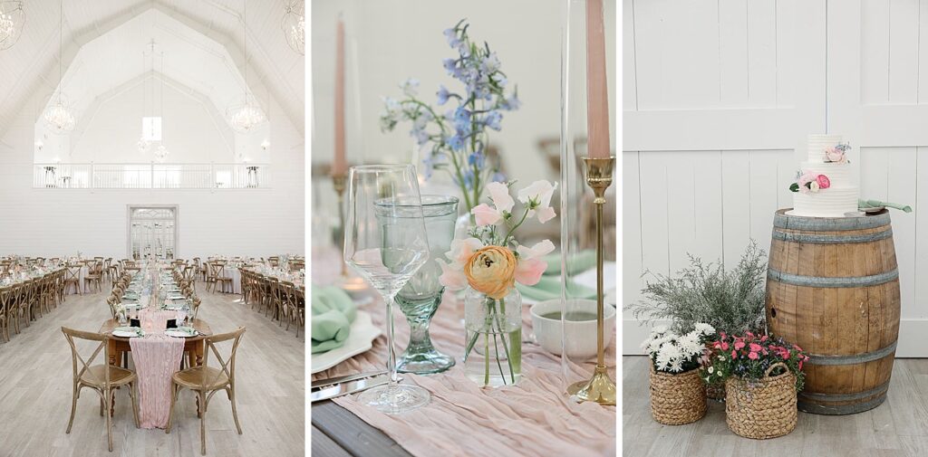 reception details providence vineyard summer