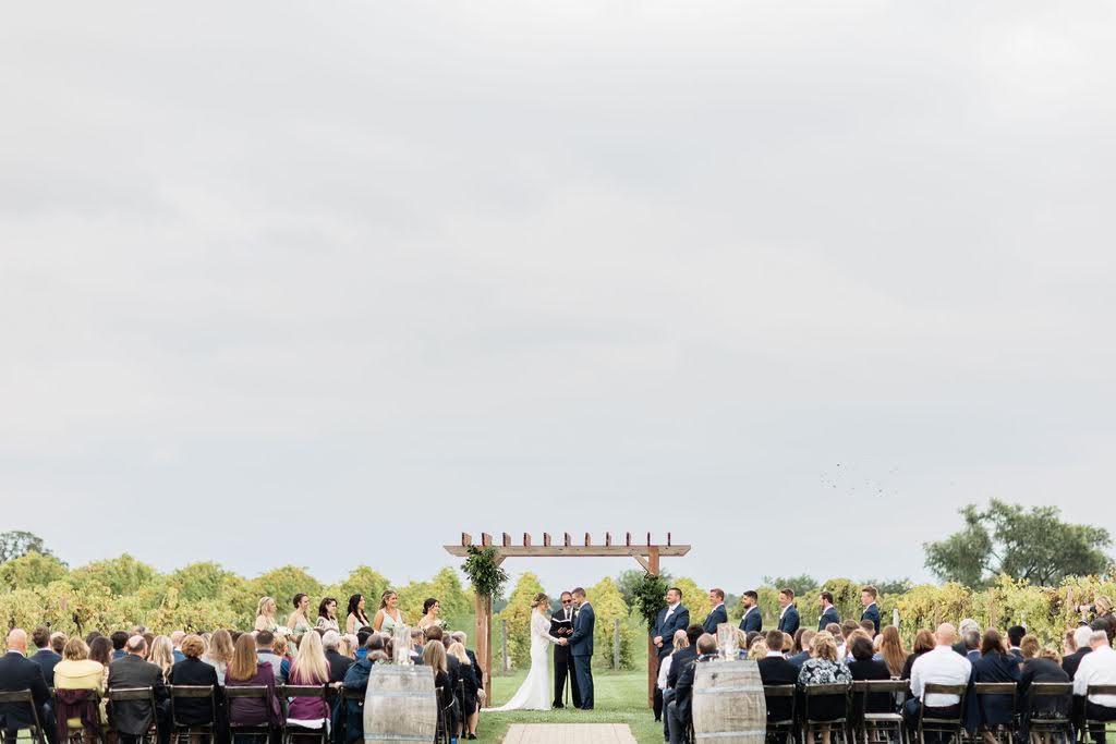 outdoor ceremony providence vineyard 